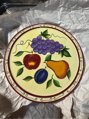 Sonoma Lifestyle 9” Fruit Cheese Cake Plate